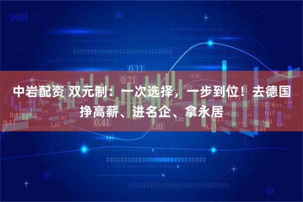 中岩配资 双元制：一次选择，一步到位！去德国挣高薪、进名企、拿永居